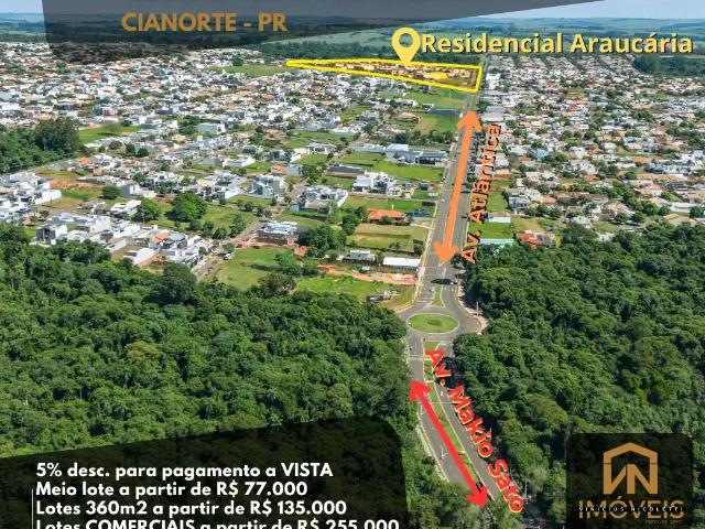 Terreno venda em Região Geográfica Imediata de Cianorte, Cianorte