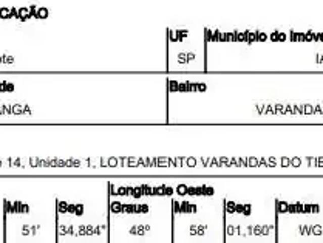 Terreno venda em Região Imediata de Bauru, Iacanga