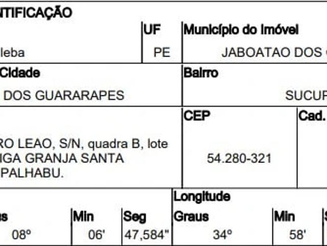 Terreno venda em Cavaleiro, Jaboatão dos Guararapes