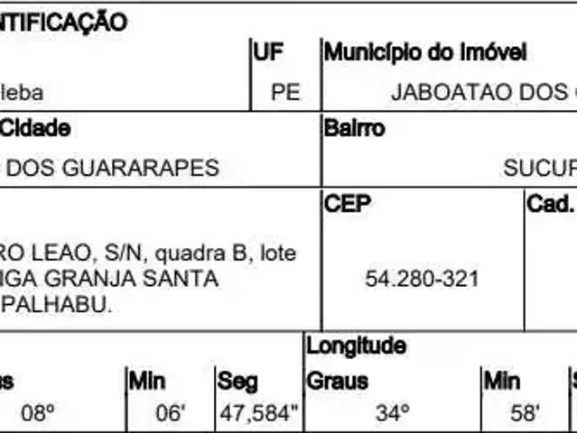 Terreno venda em Região Geográfica Imediata do Recife, Região Metropolitana do Recife