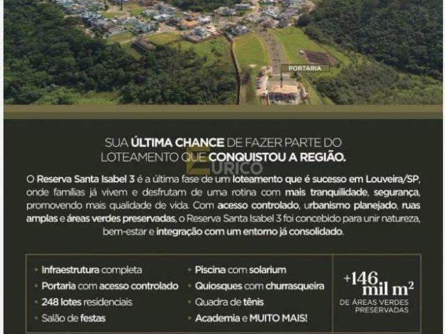 Terreno venda em Santa Isabel