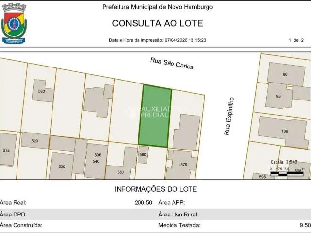 Terreno venda em Região Geográfica Imediata de Novo Hamburgo - São Leopoldo, Região Metropolitana de Porto Alegre