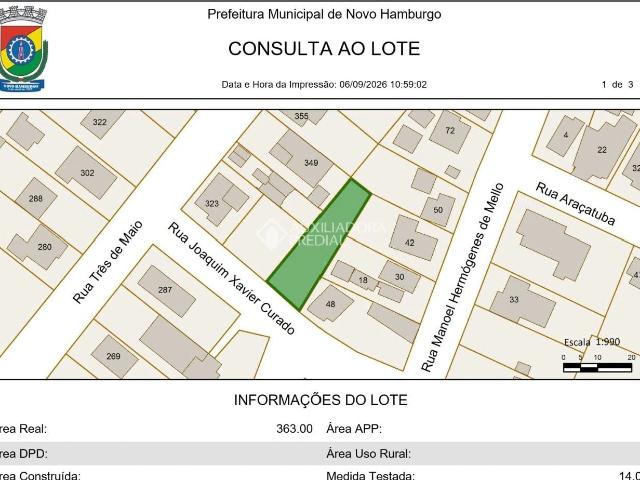 Terreno venda em Novo Hamburgo