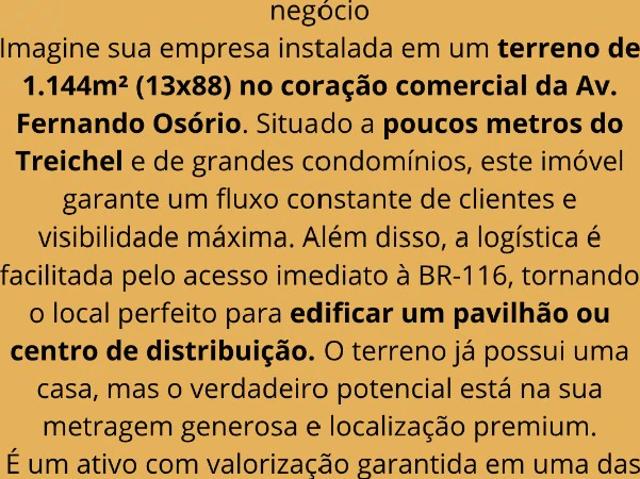 Terreno venda em Sede, Pelotas