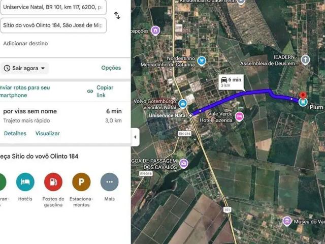 Terreno venda em Região Geográfica Imediata de Natal, São José de Mipibu