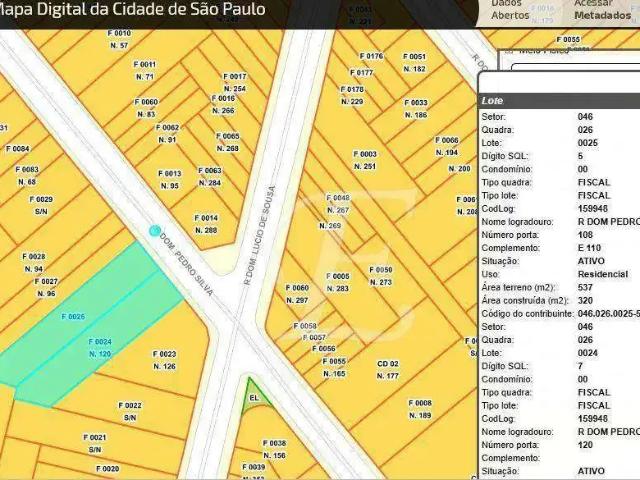Terreno venda em Cursino, São Paulo