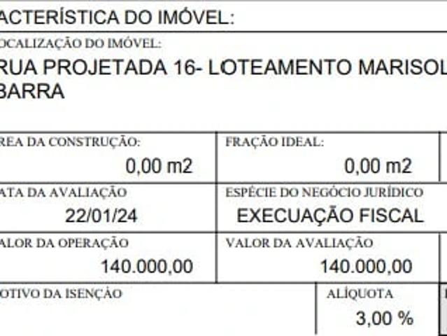 Terreno venda em Sirinhaém