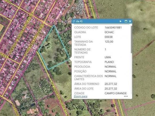 Terreno venda em Região Geográfica Imediata de Campo Grande, Campo Grande