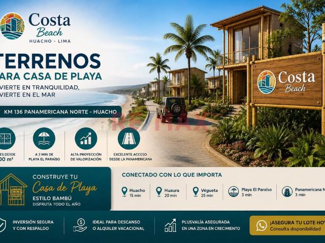 Terreno venta en El Paraíso, Huacho