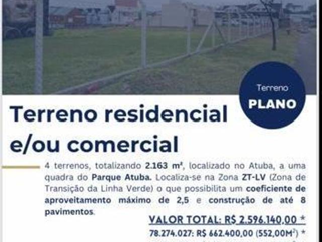 Terreno venda em Região Geográfica Imediata de Curitiba, Região Metropolitana de Curitiba