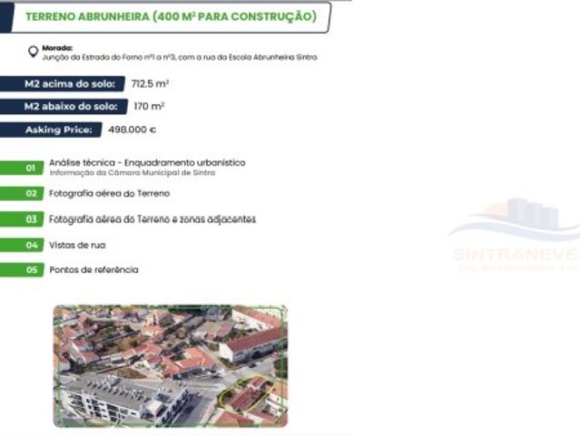 Terreno venda em Estefânea, Sintra