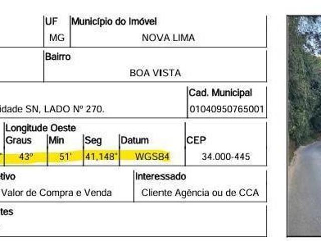 Terreno venda em Água Limpa, Nova Lima