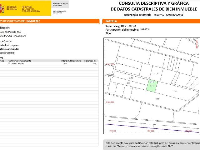 Terreno en venta en l'Horta Nord, Valencia