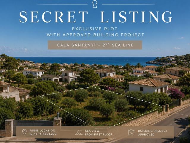 Terreno en venta en Cala Santanyí, Migjorn