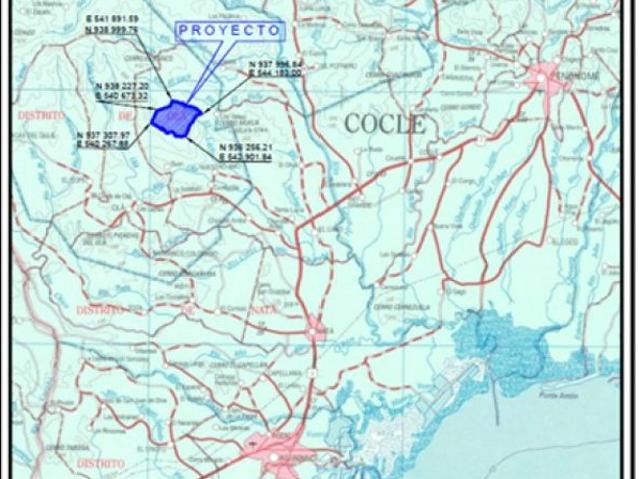 Terreno / Solar en venta Olá, Panamá