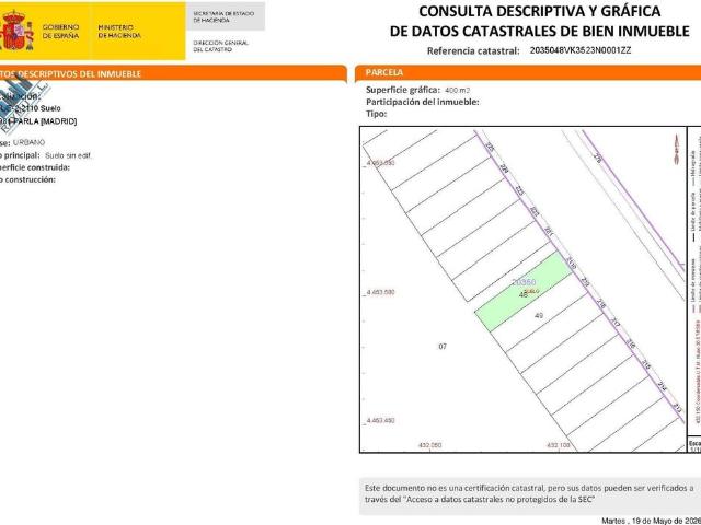 Terreno en venta en Parla, Madrid