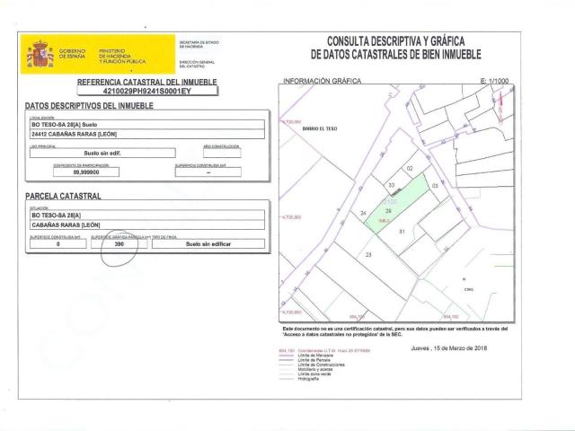Terreno en venta en El Bierzo, Castilla y León