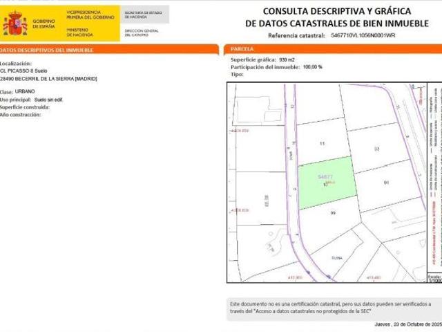 Local Comercial en venta en Becerril De La Sierra, Madrid