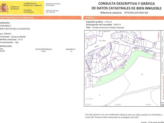 Terreno en venta en Fuentealbilla, Castilla-La Mancha