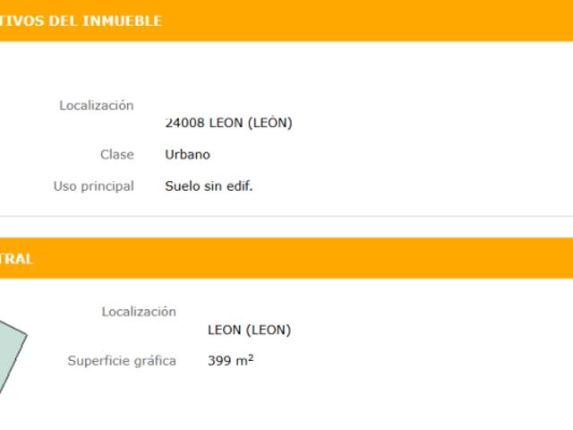 Terreno en venta en Ventas, León