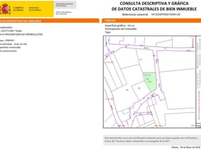 Terreno en venta en Magaz de Arriba, Arganza