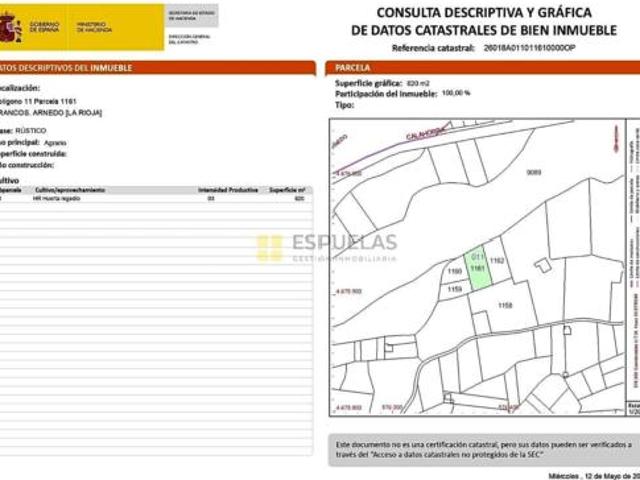 Terreno en venta en Arnedo, La Rioja