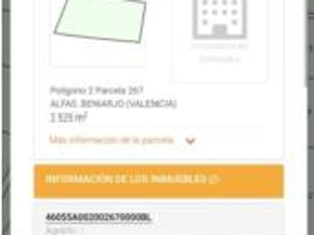 Terreno en venta en Beniarjó, València / Valencia