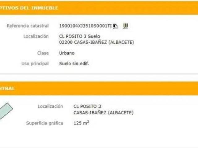 Terreno en venta en Casas-Ibáñez, Albacete