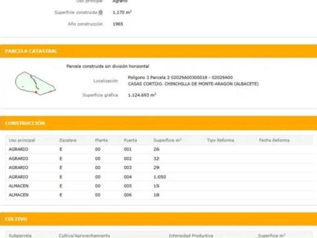 Terreno en venta en Valdeganga, Albacete