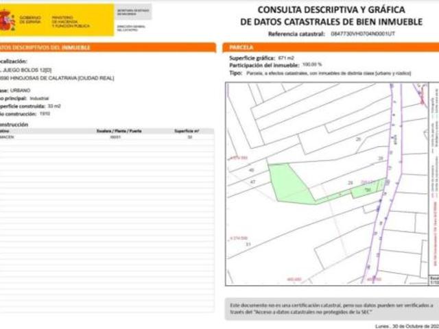 Terreno en venta en Hinojosas de Calatrava, Ciudad Real