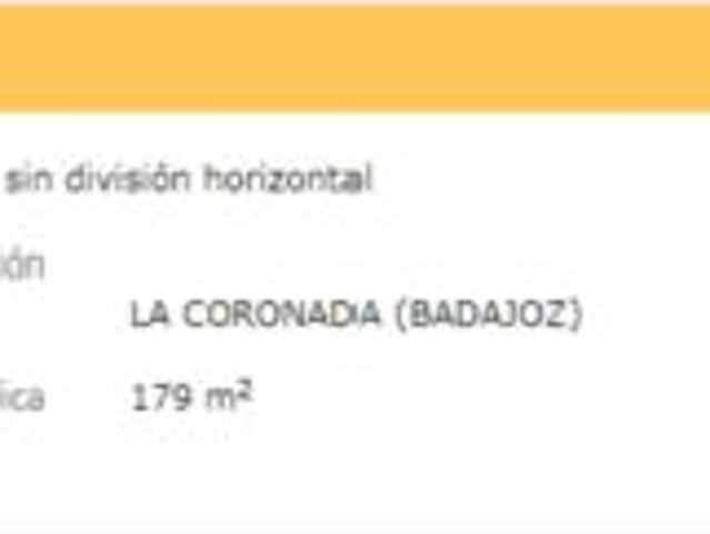 Terreno en venta en La Coronada, Badajoz