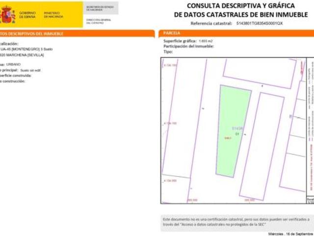 Terreno en venta en Marchena, Sevilla
