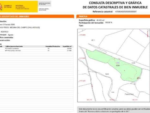 Terreno en venta en Medina del Campo, Valladolid