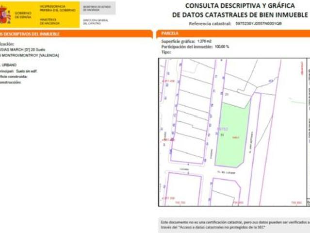 Terreno en venta en Montroi / Montroy, València / Valencia