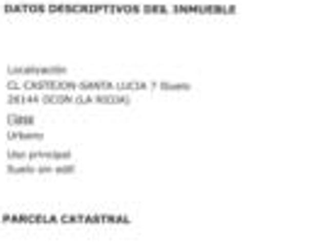 Terreno en venta en Santa Lucía, Ocón