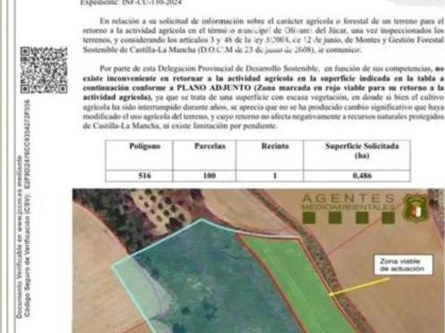 Terreno en venta en Olivares de Júcar, Cuenca