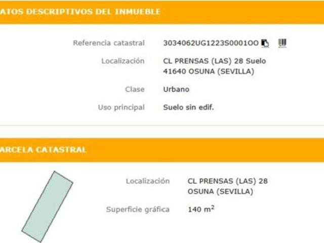 Terreno en venta en Osuna, Sevilla