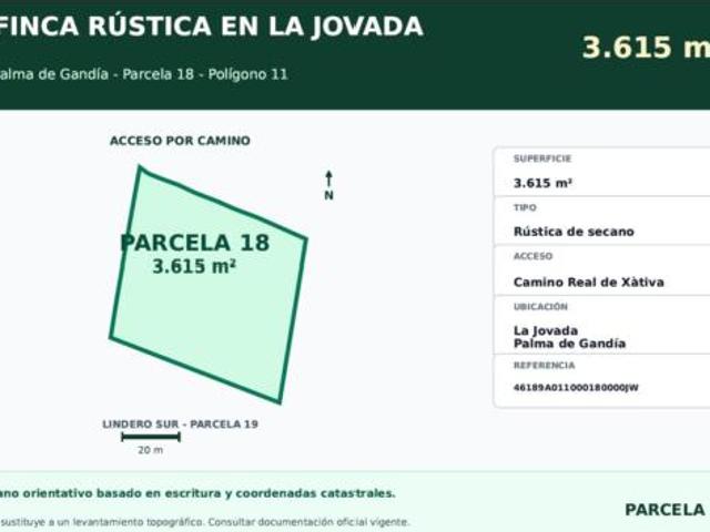 Terreno en venta en Palma de Gandía, València / Valencia