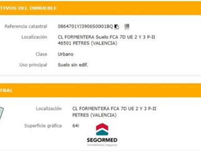 Terreno en venta en Petrés, València / Valencia