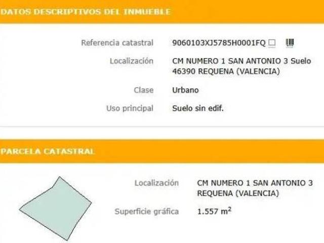 Terreno en venta en Los Ochandos, Requena