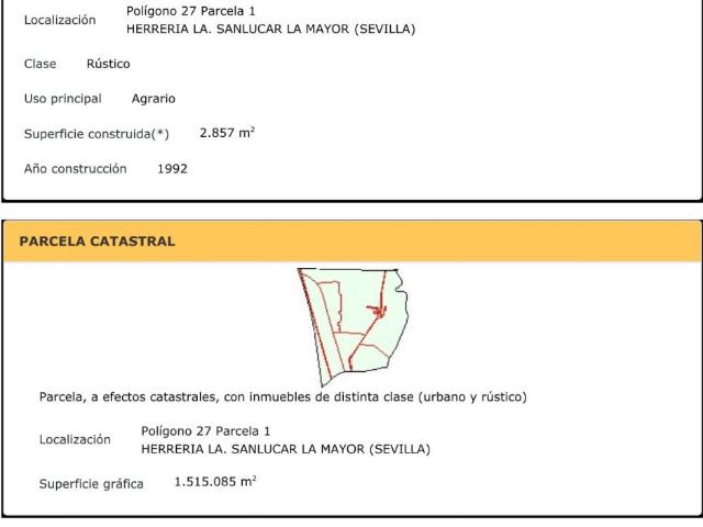Terreno en venta en Sanlúcar La Mayor, Andalucía