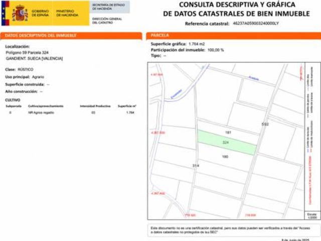 Terreno en venta en Sueca, València / Valencia