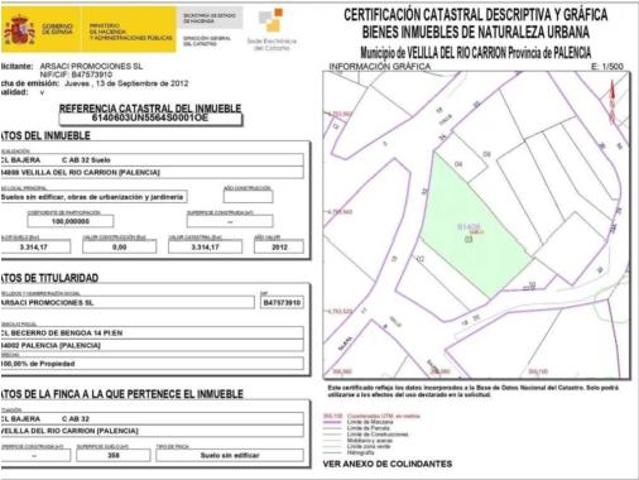 Terreno en venta en Cardaño de Abajo, Velilla del Río Carrión