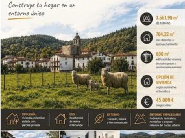 Terreno en venta en Zubieta