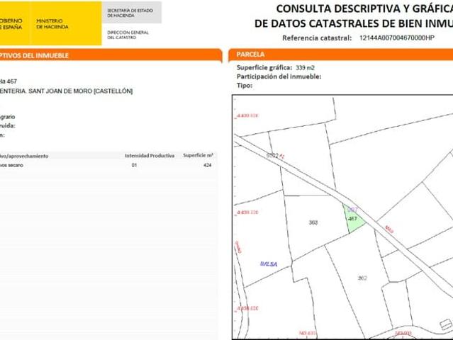 Terreno en venta en la Plana Alta, Valencia