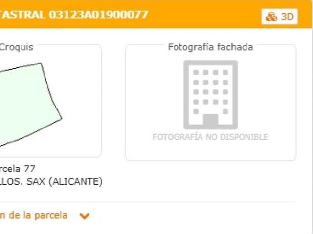 Terreno en venta en l'Alt Vinalopó / El Alto Vinalopó, Valencia