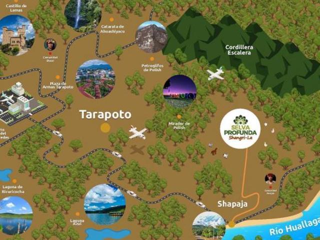 Terrenos con título en Tarapoto desde 240m2 – Proyecto con lagunas y áreas comunes