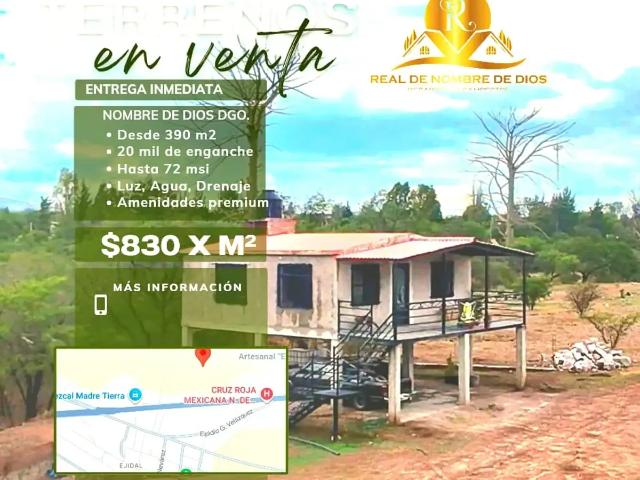 Terreno en venta en Nombre De Dios, Durango
