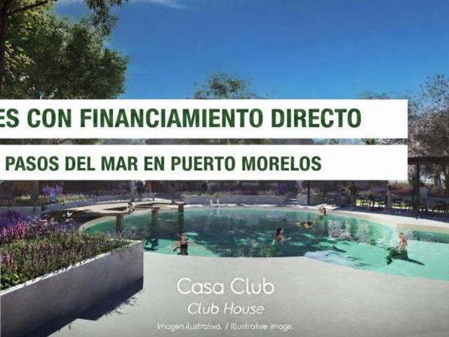 Terrenos Residenciales con precio unico a pasos del Mar en Puerto Morelos