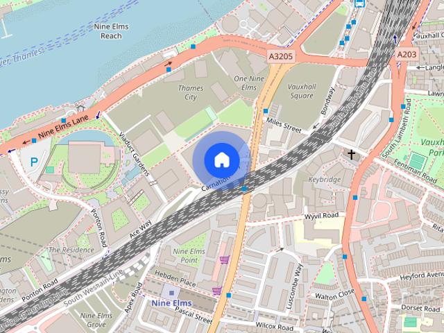 Apartment for rent in Nine Elms, Greater London